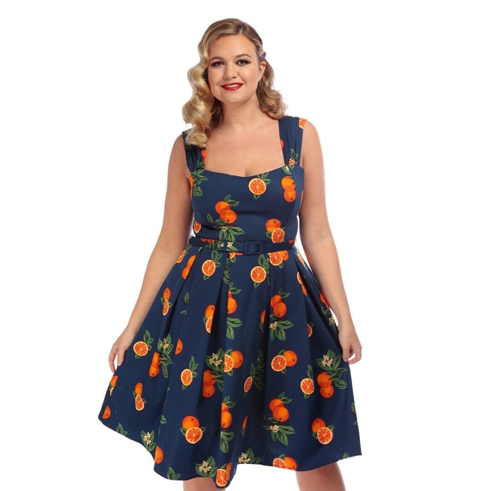 Collectif Orange Dress